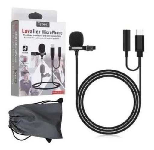 Micrófono Condensador Lavalier Solapa Para Celular