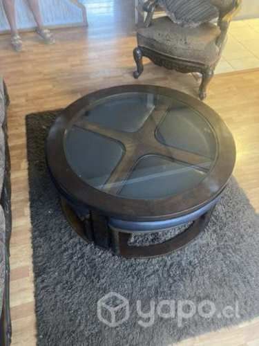 Mesa De Centro + 4 Pisos