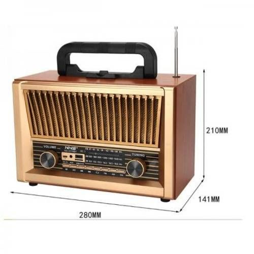 Radio Portátil Vintage Tercera Edad Fm Am Bluetoot