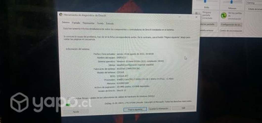 Notebook ASUS Q551LB NEGOCIABLE urgente por viaje