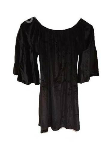 Blusón terciopelo hombro caído