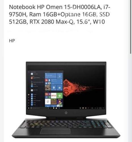 Laptop gamer RTX 2080 144Hz