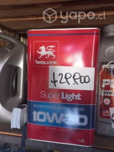 Aceite 10w30 bidón 4 litros marca wolver