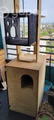 Árbol mueble arenero gato