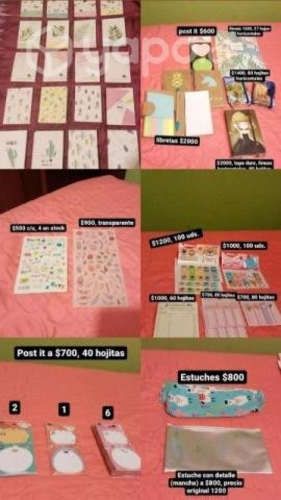 Post it y libretas líneas horizontales