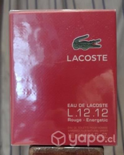 Perfume Lacoste L.12.12 Rouge Edt 100ml Hombre
