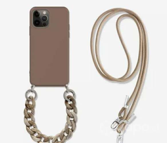 Carcasa para IPhone11 con strap de muñeca y cuello
