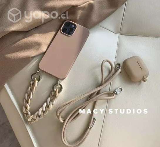 Carcasa para IPhone11 con strap de muñeca y cuello