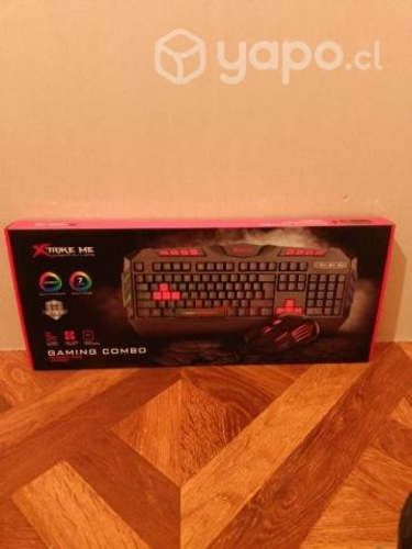 Kit teclado y mouse con luces