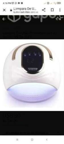 Lampara de secado de uñas acrílicas
