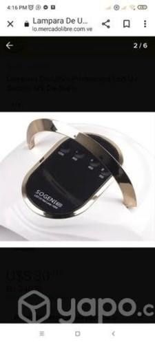 Lampara de secado de uñas acrílicas