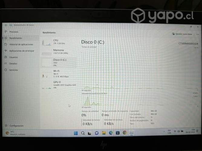 Notebook HP elitebook