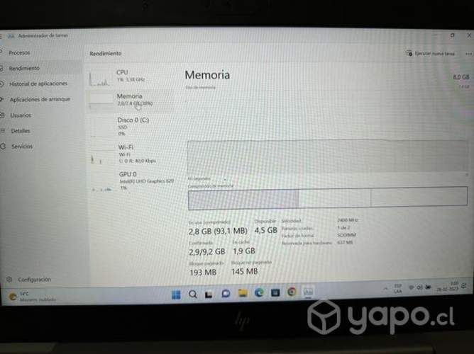 Notebook HP elitebook