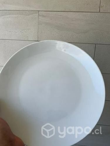 Platos Blancos Casa Idea