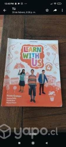 Libro de inglés Learn with us 4