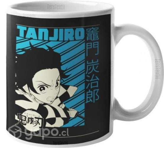 Tazón Tanjiro Kamado 4 Demon Slayer Kimetsu Anime