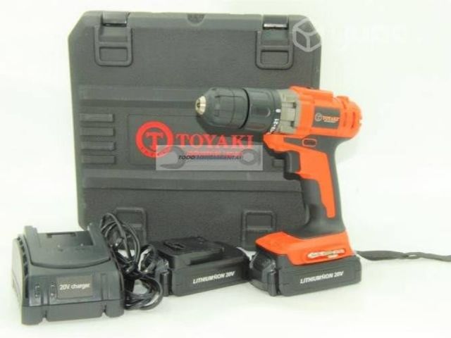 Taladro Inalambrico 20 Volts 2 Baterias, Toyaki