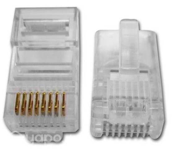 Conector rj45 cat5e , 10 unidades