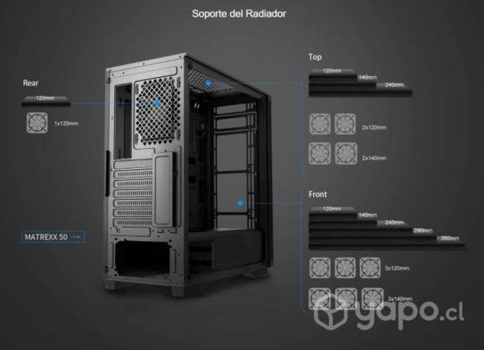 Gabinete DEEPCOOL - MATREXX-50 ARGB (3Fan)