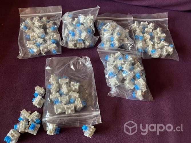 Switches azules para teclado mecánico