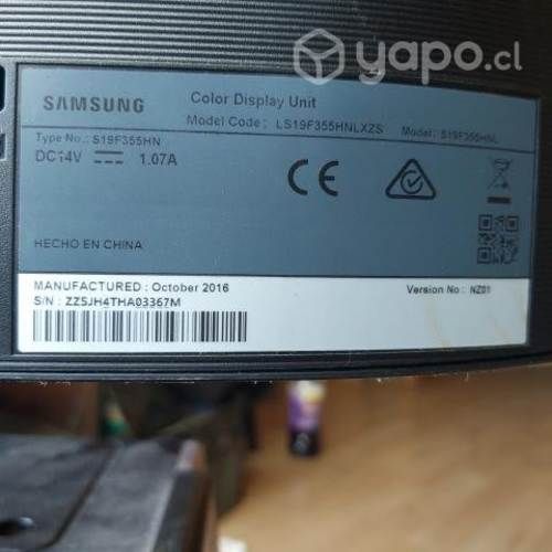 Monitor samsung 19" s19f355hnl