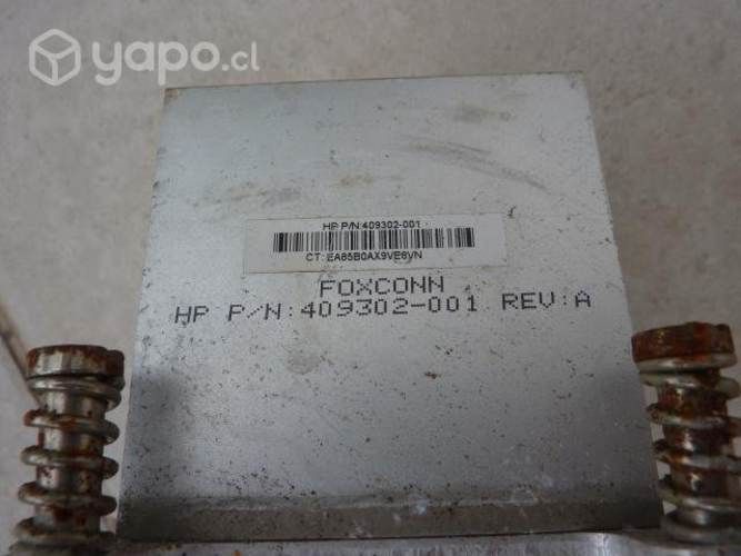 Disipador calor computador cobre aluminio