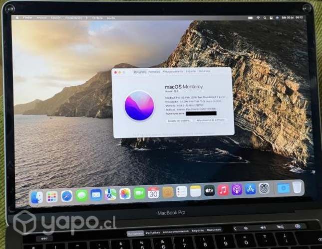 MacBook Pro 13&quot; 2019 Touch Bar