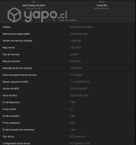 Radeon RX 6800 GAMING X TRIO 16G