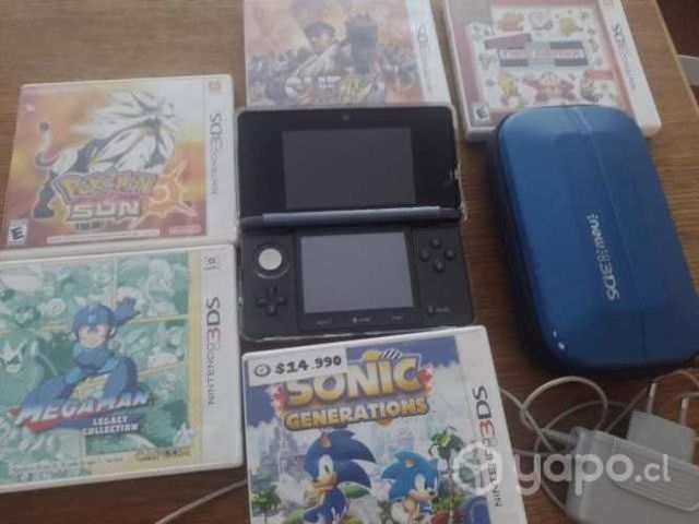 Nintendo 3ds más juegos y accesorios
