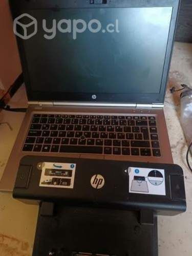 Notebook HP 8470p + docking + monitor