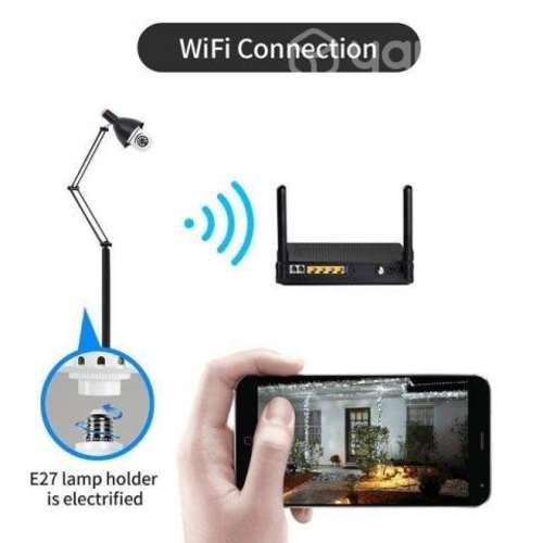 Ampolleta Con Cámara De Seguridad Panorámica Wifi