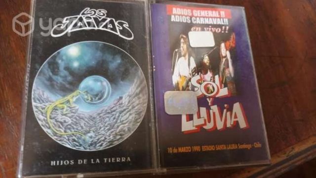 Cassettes Los Jaivas y Sol y Lluvia