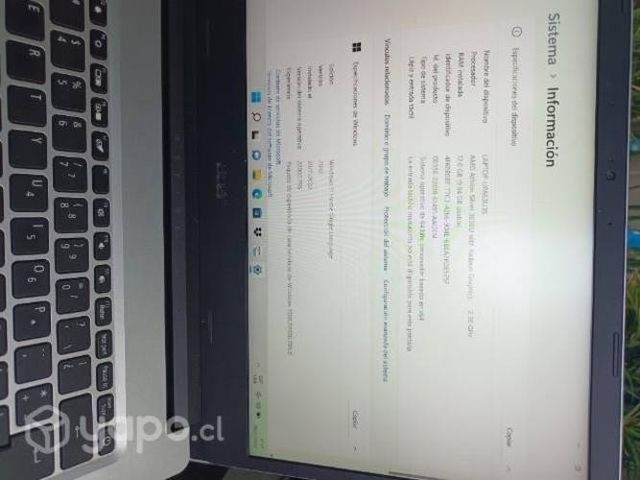 Note acer aspire 3 a314