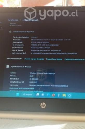 Notebook HP 11 Gen Intel Core i3