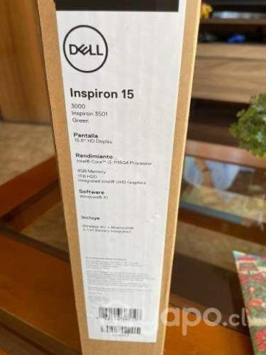 Notebook NUEVO Inspiron 3501 15&quot; INTEL I3 4gb 1T