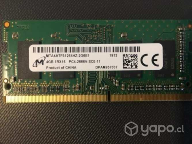 Memoria RAM Notebook DDR4 4 GB 2640 MHZ
