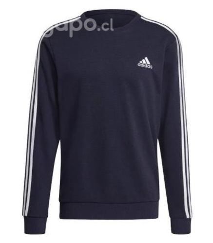 Polerón adidas essentials 3 tiras felpa francesa