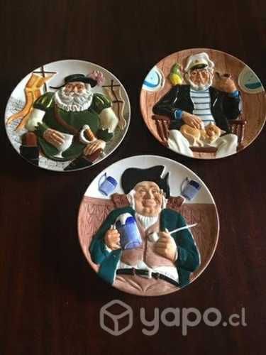 Tres finos platos de coleccion