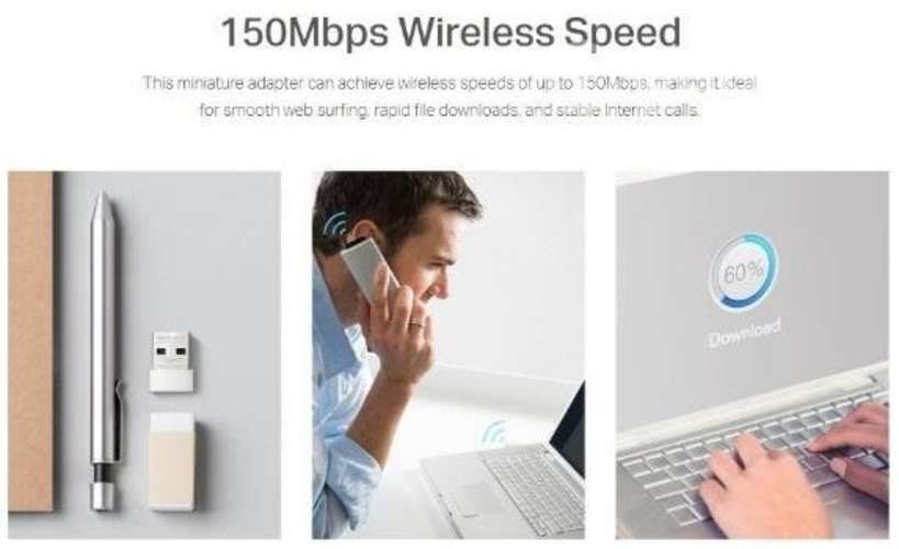 Receptor Inalambrico Wifi USB 150 Mbps Mercusys