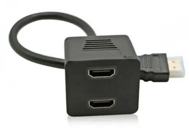 Cable hdtv macho a 2 puertos hdtv hembra full hd