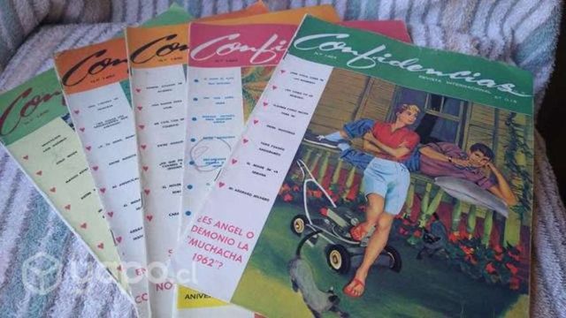 Antiguas revistas vintage retro para damas año 60