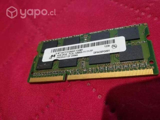 Memoria ram 4gb pc3