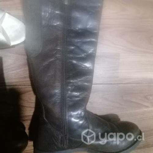 Botas gacel, cuero con tela, 38