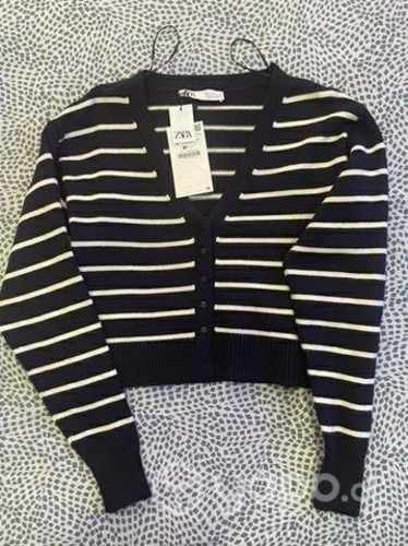 Chaqueta punto rayas ZARA