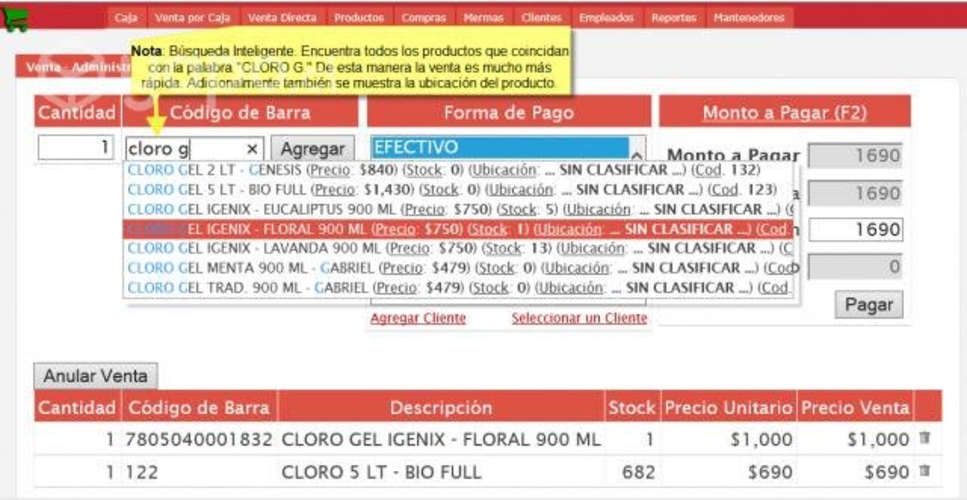 Sistema con Boleta Electrónica (SII)