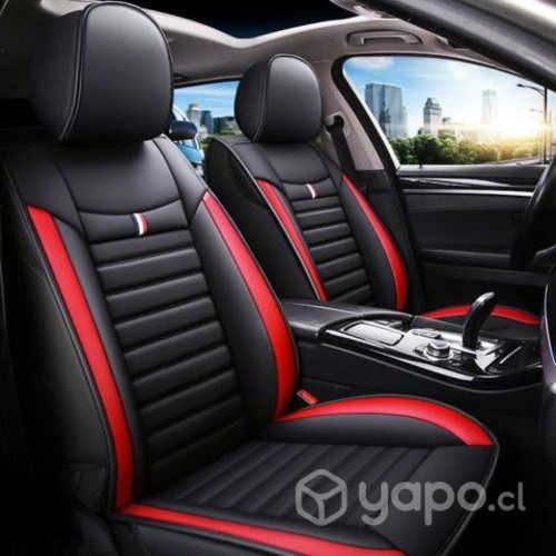 Funda Asiento Auto Deluxe Eco Cuero Milan Rojo