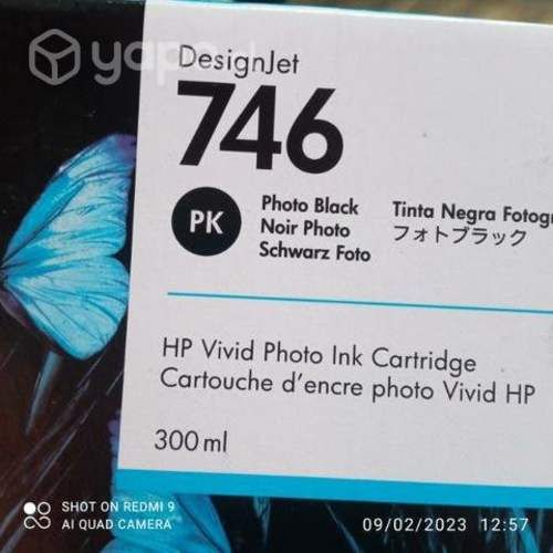 Tinta HP 746 matte black original de 300ml