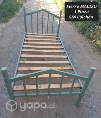 Cama 1 Plaza FIERRO MACIZO