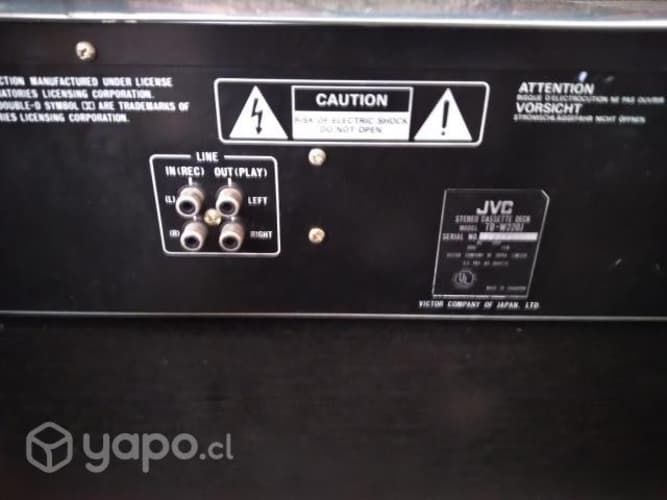 Deck doble JVC TD-W220