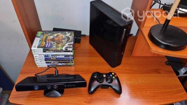Xbox 360 Mas Kinet y 9 juegos no desbloquead